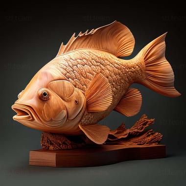 3D model Buffalo fish (STL)